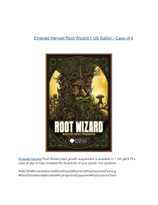 Emerald Harvest Root Wizard 1 US Gallon - Case of 4