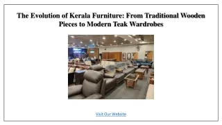 The Evolution of Kerala Furniture- From Traditional to Modern Teak Wardrobes