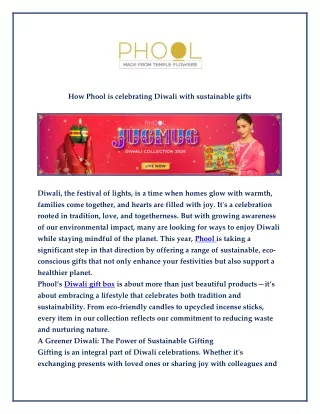 How Phool is celebrating Diwali with sustainable gifts