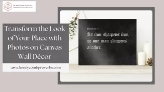 Transform the Look of Your Place with Photos on Canvas Wall Décor