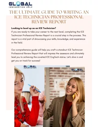 The Ultimate Guide to Writing an ICE Technician Professional Review Report