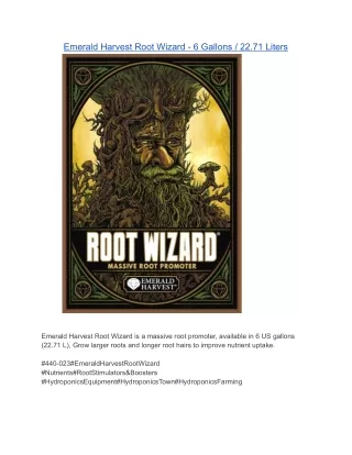 Emerald Harvest Root Wizard - 6 Gallons / 22.71 Liters