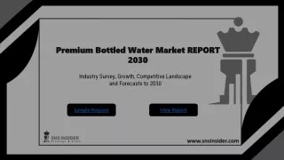 Premium Bottled Water Market Size And Share, Forecast to 2030