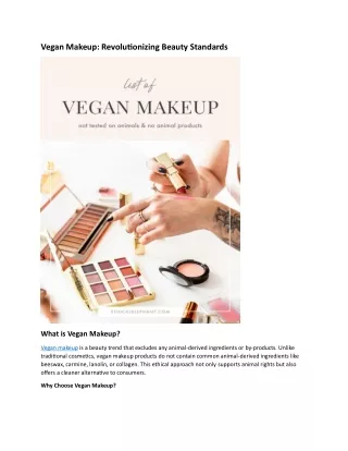 Explore the Vegan Makeup Essentials by Formless Beauty