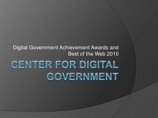 Center for Digital Government