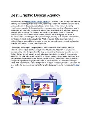 Best Graphic Design Agency