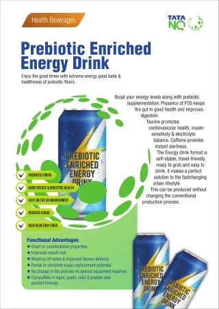 Prebiotic-Enriched Energy Drink: Boost Your Energy and Gut Health