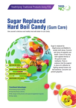 Sugar-Replaced Hard Boil Candy: Health-Conscious Sweet Innovations