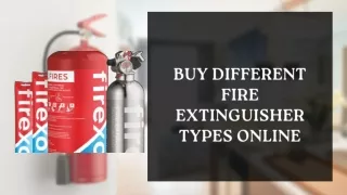 Buy Different Fire Extinguisher Types Online