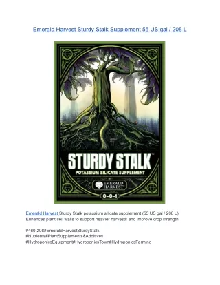Emerald Harvest Sturdy Stalk Supplement 55 US gal _ 208 L