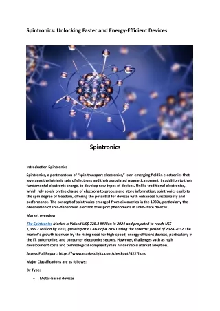 Sintronics Unlocking Faster and Energy Efficient Devices
