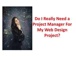 Do I Really Need a Project Manager For My Web Design Project