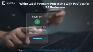 White Label Payment Processing with PayTabs for UAE Businesses