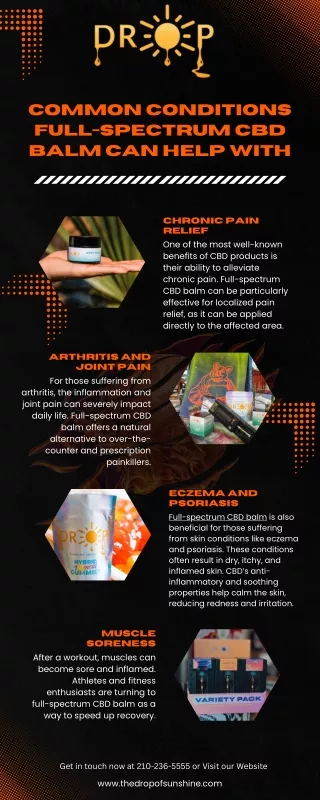 Common Conditions Full-Spectrum CBD Balm Can Help With