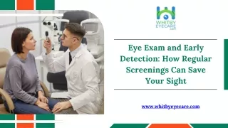 Eye Exam and Early Detection How Regular Screenings Can Save Your Sight