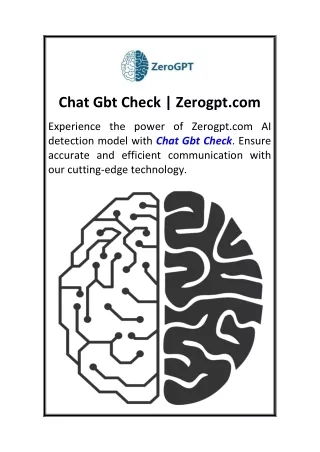 Chat Gbt Check  Zerogpt.com