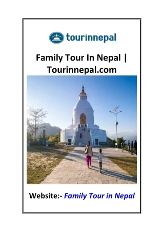 Family Tour In Nepal  Tourinnepal.com