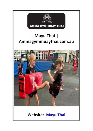 Mayu Thai  Ammagymmuaythai.com