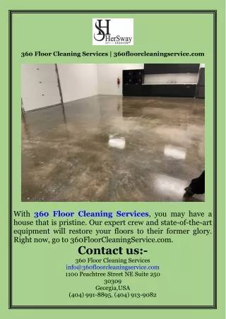 360 Floor Cleaning Services  360floorcleaningservice.com