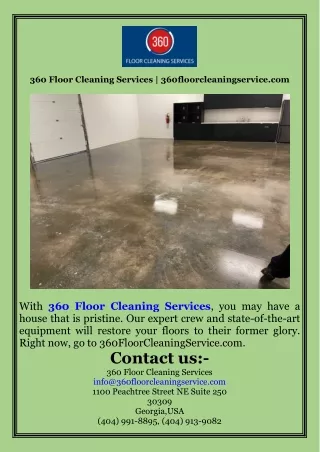 360 Floor Cleaning Services  360floorcleaningservice.com