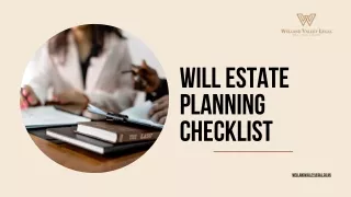 Will Estate Planning Checklist - Welland Valley Legal