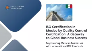 ISO certification in Mexico