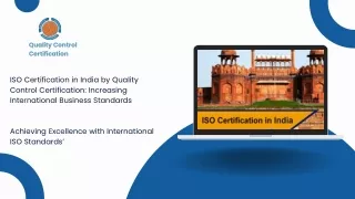 ISO certification in india PPT