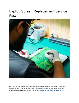 Laptop Screen Replacement Service Ruwi