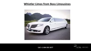 Whistler Limos from Boss Limousines