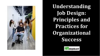 What is Job Design