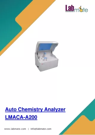 Auto Chemistry Analyzer 55kg