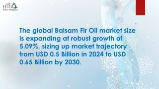 Balsam Fir Oil Market Review: All Eyes on 2024 Outlook