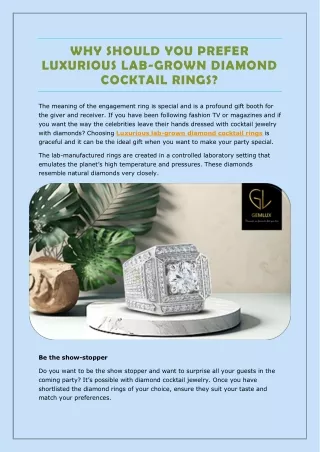 WHY SHOULD YOU PREFER LUXURIOUS LAB-GROWN DIAMOND COCKTAIL RINGS.docx