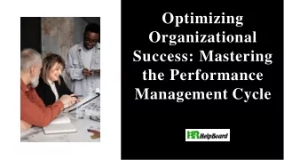 What is Performance Management Cycle