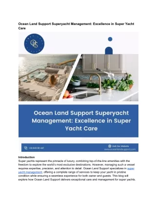 Ocean Land Support Superyacht Management_ Excellence in Super Yacht Care