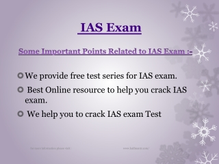 Discussion about IAS Exam