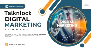 Talknlock's teal And Orange Modern Professional Digital Marketing Presentation