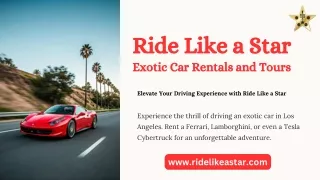 Elevate Your Driving Experience with Ride Like a Star