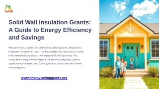 Solid Wall Insulation Grants A Guide to Energy Efficiency and Savings