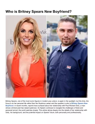 Who is Britney Spears New Boyfriend