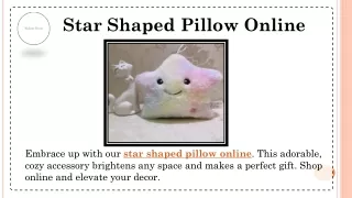 Star Shaped Pillow Online