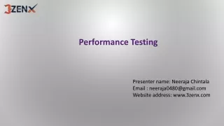 performance testing training in hyderabad