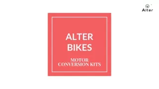 Transform Your Ride: The Ultimate Motor Conversion Kit for E-Bicycles