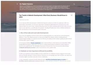 Top Trends in Website Development What Every Business Should Know in 2024