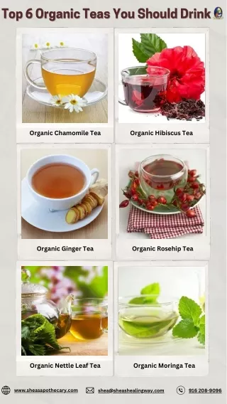 Top 6 Organic Teas You Should Drink