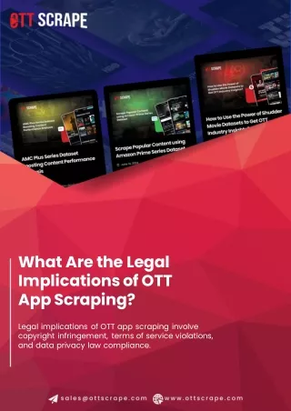 What Are the Legal Implications of OTT App Scraping