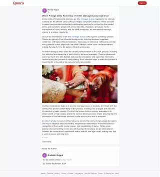 Where Prestige Meets Partnership: The Elite Marriage Bureau Experience