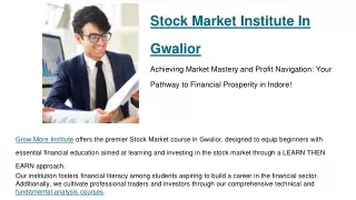 Stock Market Institute In Gwalior
