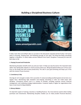Building a Disciplined Business Culture.docx