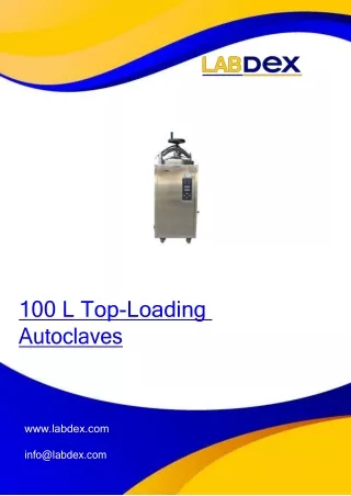 100 L Top-Loading-Autoclaves